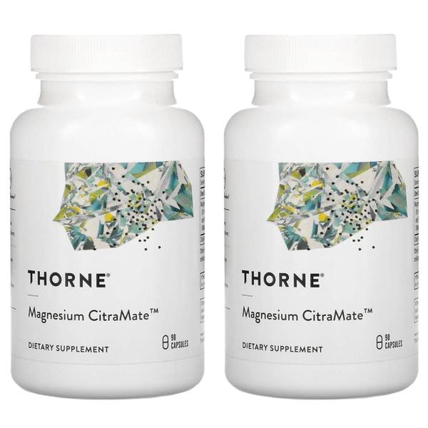 해외배송 Thorne 쏜 마그네슘 시트라메이트 90정 2개 Magnesium CitraMate