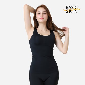 BASICSKIN 베이직스킨 이너웨어 심리스 나시탑 롱브라탑 수면브라 BEE-T221K