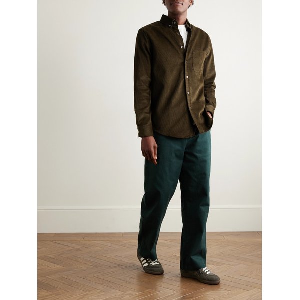 포르투기스 플란넬 로보 2.0 버튼다운 칼라 코듀로이 셔츠 46376663162911715
