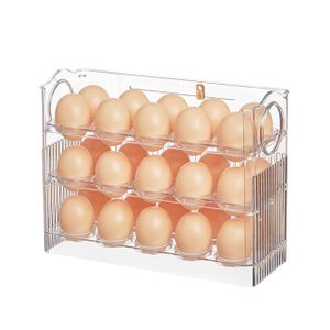 제이큐 계란트레이 스탠드형 달걀보관함 냉장고 보관 3단