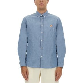 Mens shirt LM00404WC5006_WASHED INDIGO AZURE