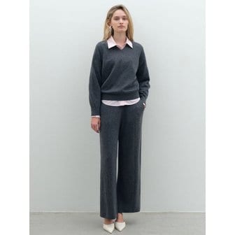 로크니 캐시 와이드 팬츠_그레이