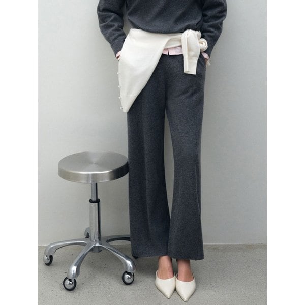 캐시 와이드 팬츠_그레이