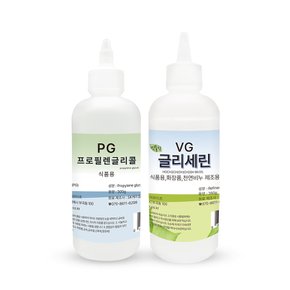 프로필렌글리콜 PG 300g + 식물성 글리세린 VG 350g 비누 슬라임