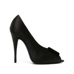 115mm peep toe 샤틴 펌프스 7635309QNAB