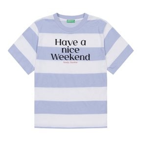 Lettering striped oversize t-shirt_35U4D103E69J