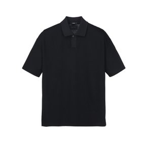 [25SS] 블랙《LuxCool》세미오버 카라 티셔츠 ARTS5B302BK