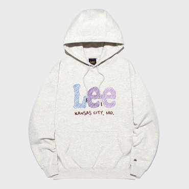 LEE 드로잉 트위치 로고 후드 오트밀 LE2501HD05OT