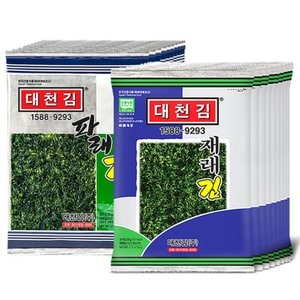 우체국쇼핑 [대천김]조미구이 선물세트 (재래김10봉 + 파래김10봉) (416)