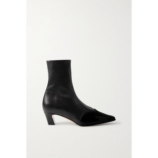 케이트 네바다 페이턴트 트림 가죽 앵클 부츠 46376663162888049