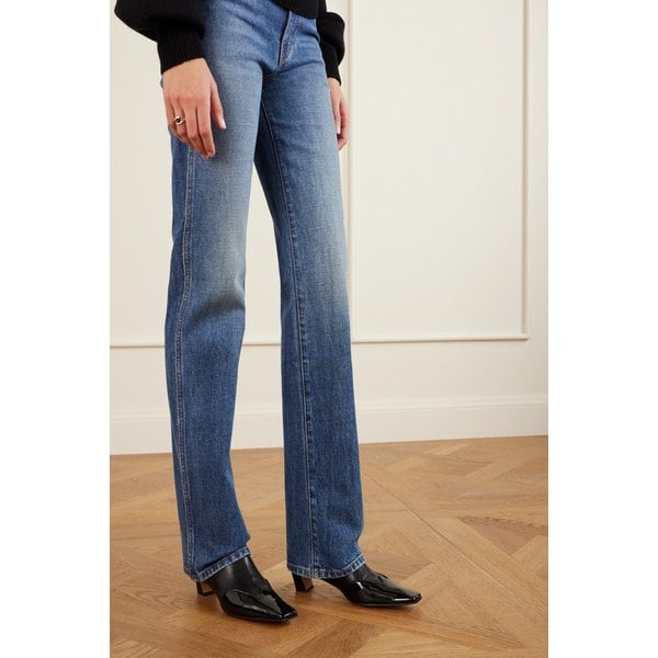 케이트 네바다 페이턴트 트림 가죽 앵클 부츠 46376663162888049