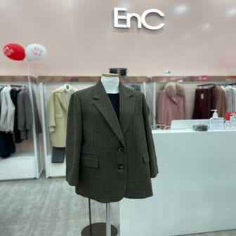 EnC 체크모직 자켓 ENJK04TA2O