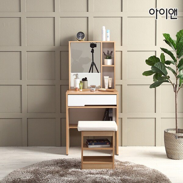 [착불]아이앤 보넬600수납거울화장대세트 AP