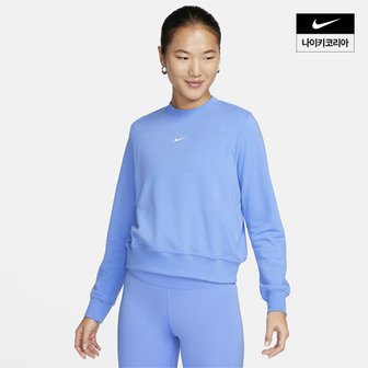 나이키 우먼스 나이키 드라이 핏 원 크루넥 프렌치 테리 스웻셔츠 NIKE FB5126-450