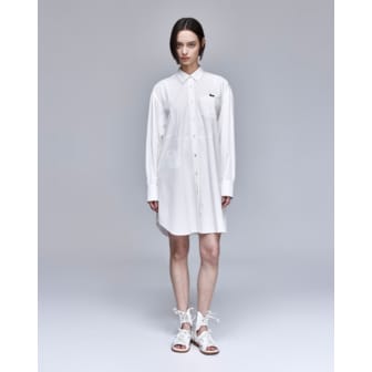 송지오 [파주점] [송지오우먼]지제로 팬서 턱스 컷 롱 셔츠 화이트 WH2SH801WH