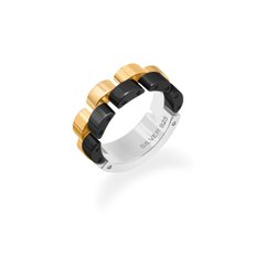 Double link ring (WG,G,B) (100019)