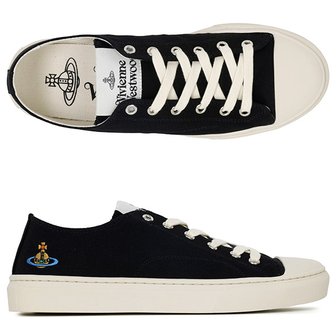 비비안웨스트우드 [부산점] 25FW 블랙 멀티 ORB 플림솔 로우탑 스니커즈 75020060M W015B N402