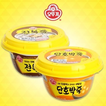  [오뚜기] 오뚜기 전복죽 285g x 6개 + 오뚜기 단호박죽 285g x 6개