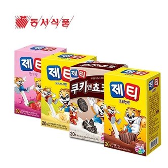 동서식품 제티 340g x 4개 세트 (초코렛+쿠키앤초코+바나나+딸기)