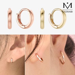 [제이몽드] 14K 베이직 14.5mm 원터치 귀걸이