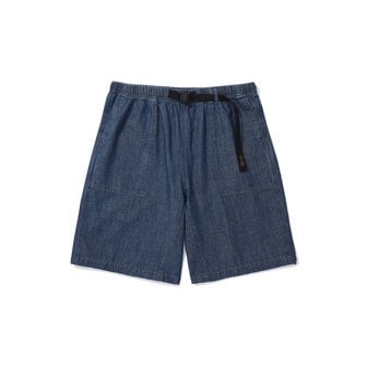 컬럼비아 유니버시티 SL-LABEL BELTED DENIM SHORTS PANTS 미드나잇데님