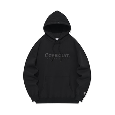 커버낫 어센틱 로고 후디 블랙 CO2401HD02BK