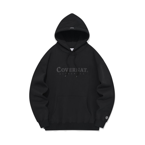 커버낫 어센틱 로고 후디 블랙 CO2401HD02BK