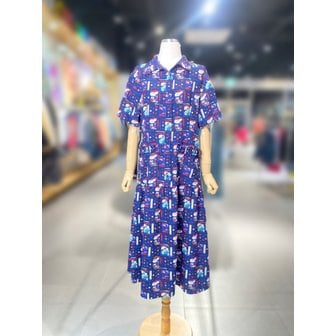 베네통 [여주점] 시어서커 패턴 원피스 (BAOPA1631)