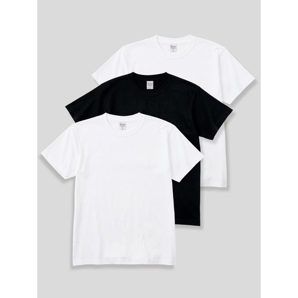 [3PACK] 14수 7.4oz 헤비웨이트 라운드 오버핏 무지 반팔 티셔츠