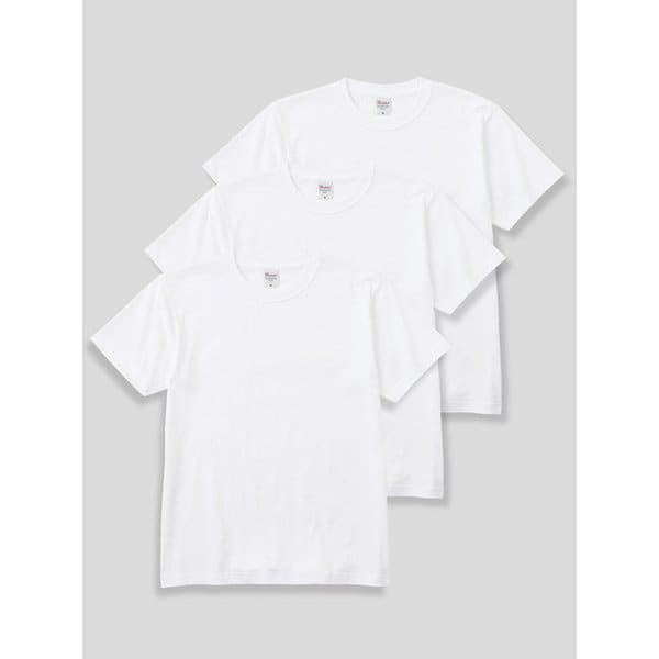 [3PACK] 14수 7.4oz 헤비웨이트 라운드 오버핏 무지 반팔 티셔츠