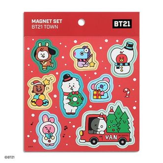  마그넷 세트 BT21 TOWN 디자인문구 데스크 용품 데스