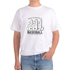 오버핏반팔 야구 BASEBALL 넘버원 1등 우승 프로야구_WF17608