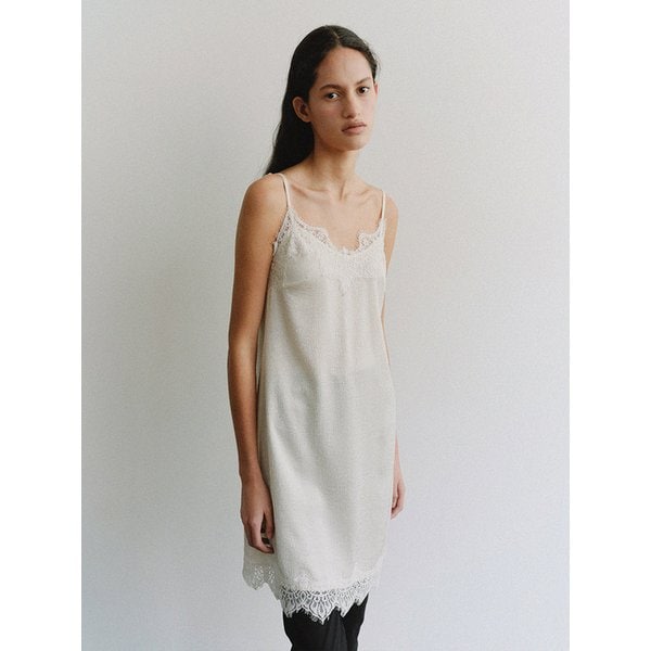 TIS LACE SLIP DRESS_2COLORS