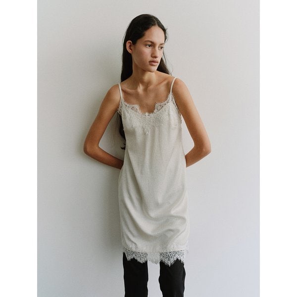 TIS LACE SLIP DRESS_2COLORS