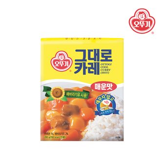 오뚜기 그대로카레 매운맛 200g x 24개(1박스)