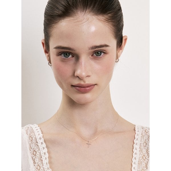 [sv925] grace cross pendant necklace