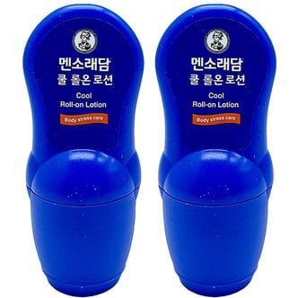  멘소래담 쿨 롤온 로션 50ml x 2개 바르는 파스 마사지 롤온