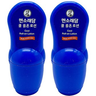  멘소래담 쿨 롤온 로션 50ml x 2개 바르는 파스 마사지 롤온