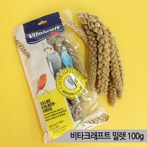 비타크래프트 네츄럴 밀렛 100g 앵무새 간식 홀더포함