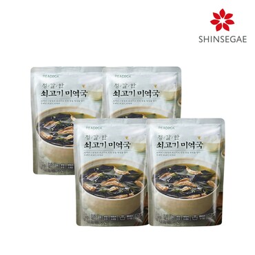  *[피코크] 정갈한 소고기 미역국 500g x 4팩