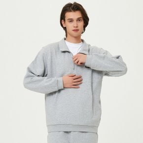 [공식](정상가 : 109,000원) 메쉬 텍스쳐 반집업 맨투맨 M.GREY