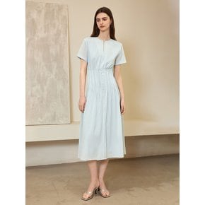 YY_Waist pleated gentle dress