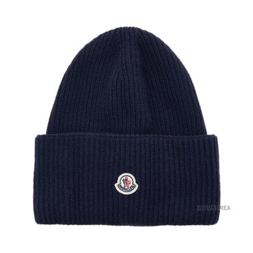 몽클레르 FW24 공용 로고패치 울 비니 3B00048 M1241 750
