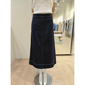 플라스틱아일랜드 [부산점] 배색 스티치 A라인 스커트 (PQ2WS482)