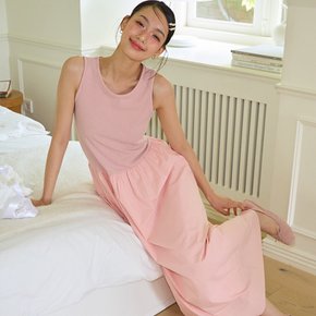 Sleeveless Long Dress Pink