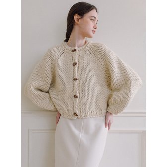 라미네즈 Handmade Wool Cardigan - Ivory