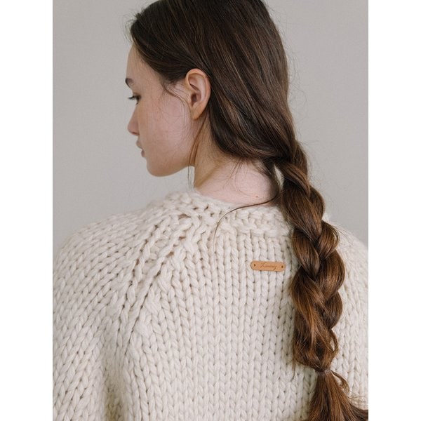 Handmade Wool Cardigan - Ivory