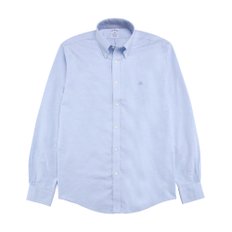 브룩스브라더스 레귤러핏 논아이론 옥스포드 솔리드 셔츠 (블루) (BBTHMF9963MES)