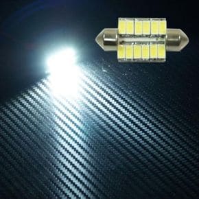 차량용 실내등 미등 교체형 자동차LED튜닝용품 LED전구 LED 12V 24V 5730 12발 36mm X ( 2매입 )