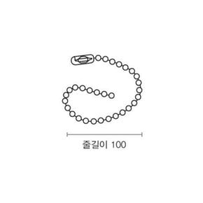 구슬줄 100mm 500개입 열쇠고리줄 체인줄 연결체인